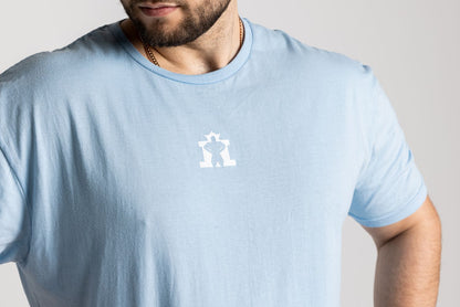 Light Blue T-Shirt with Small White KOTG Logo