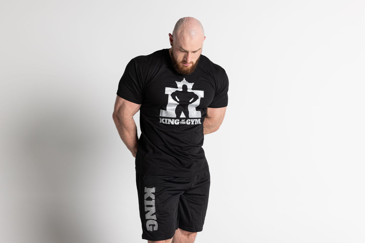 King Of The Gym - Black Tee - Silver Logo