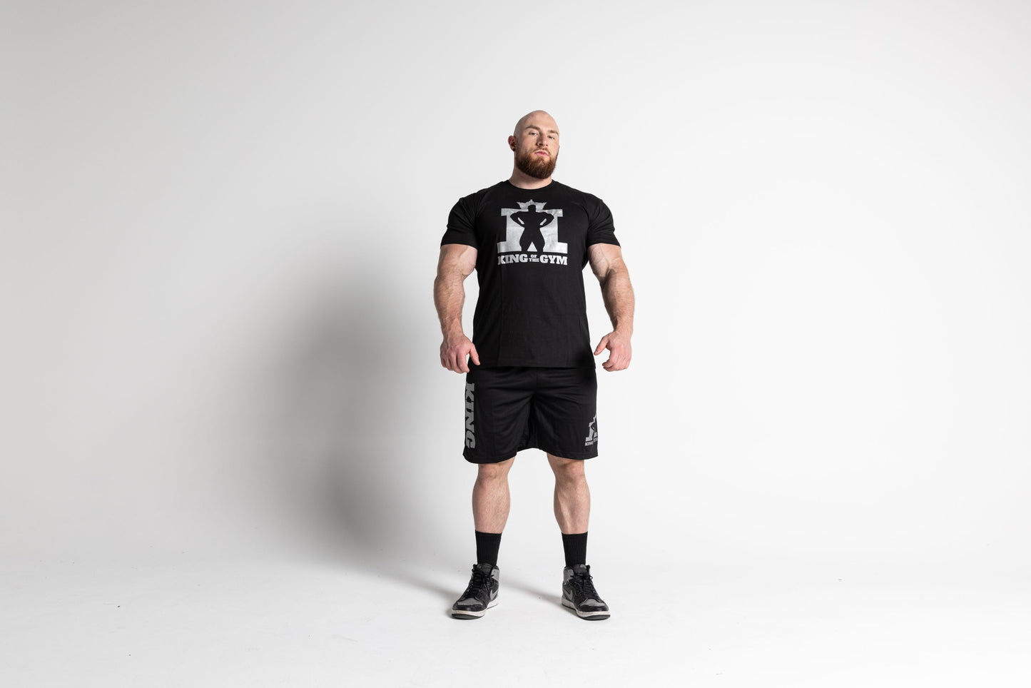 King Of The Gym - Black Tee - Silver Logo