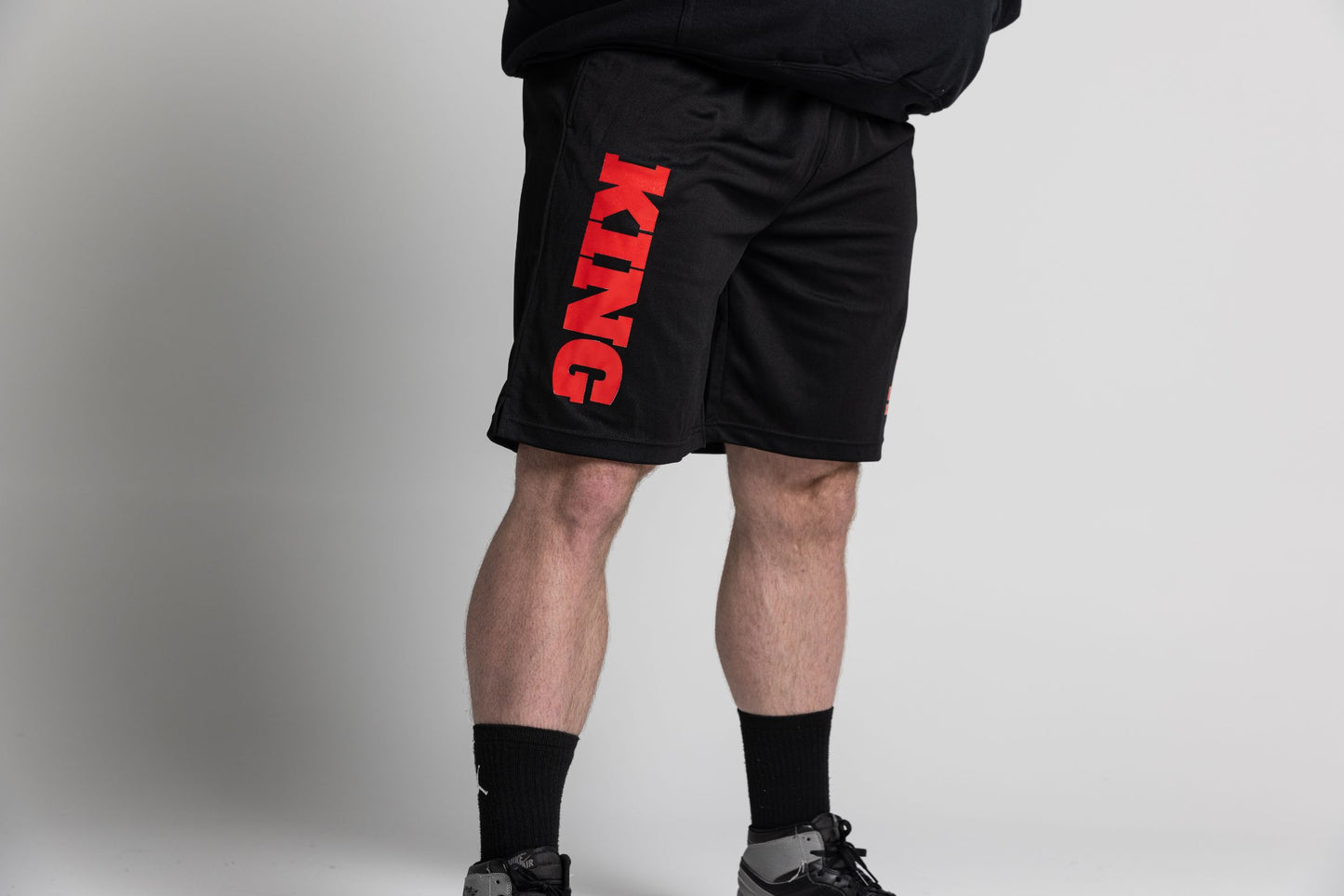 King KOTG Black Shorts with Red Print