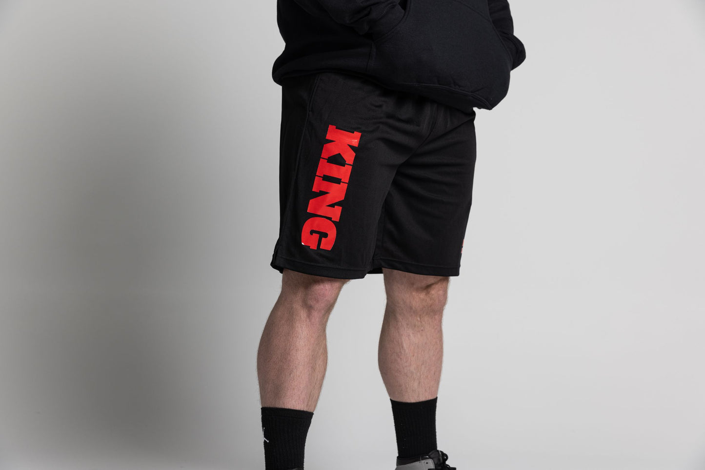 King KOTG Black Shorts with Red Print