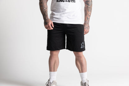 King KOTG Black Shorts with Silver Print