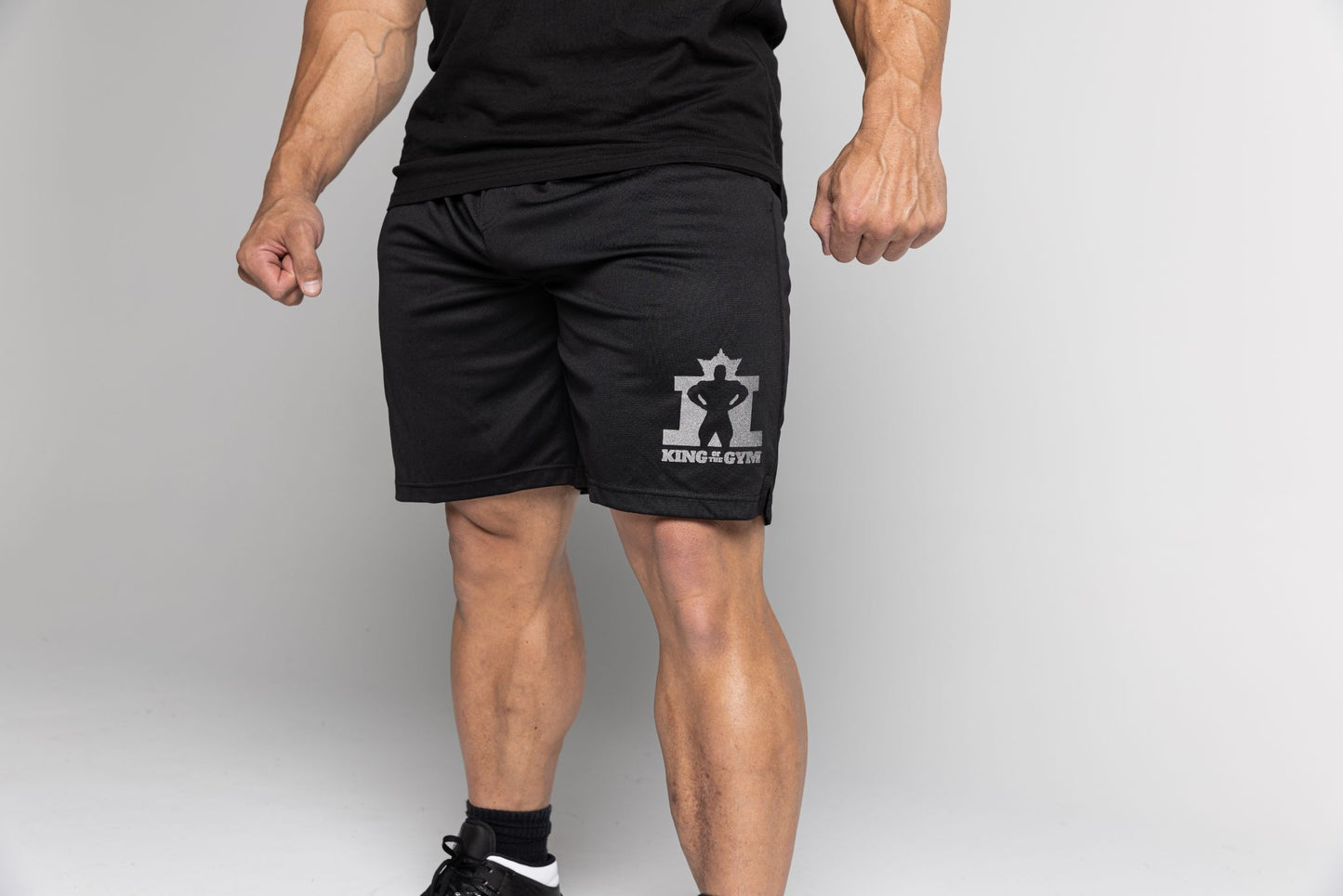 King KOTG Black Shorts with Silver Print