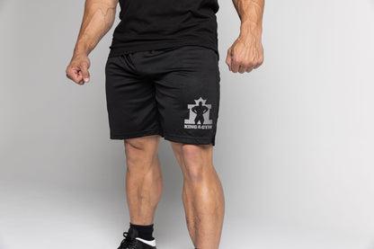 King KOTG Black Shorts with Silver Print