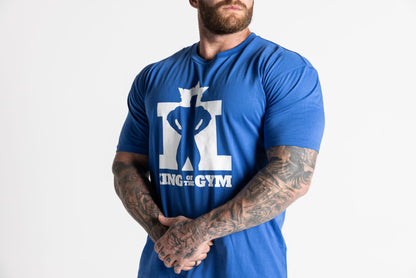 King Of The Gym - Tee Bright Royal Blue - White Logo