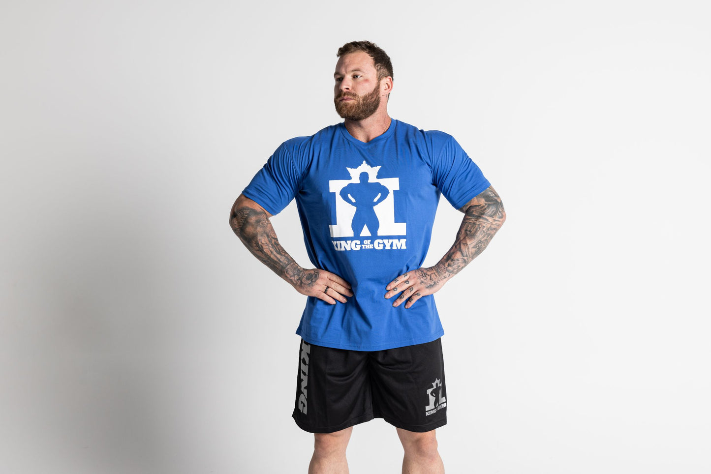 King Of The Gym - Tee Bright Royal Blue - White Logo