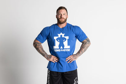 King Of The Gym - Tee Bright Royal Blue - White Logo