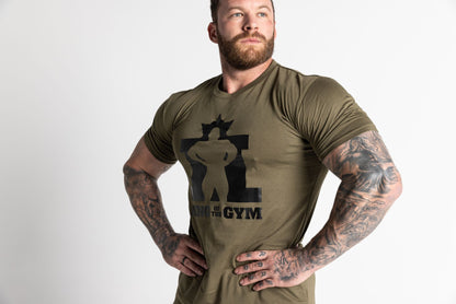 King Of The Gym - Tee Camo/Army Green - Black Logo