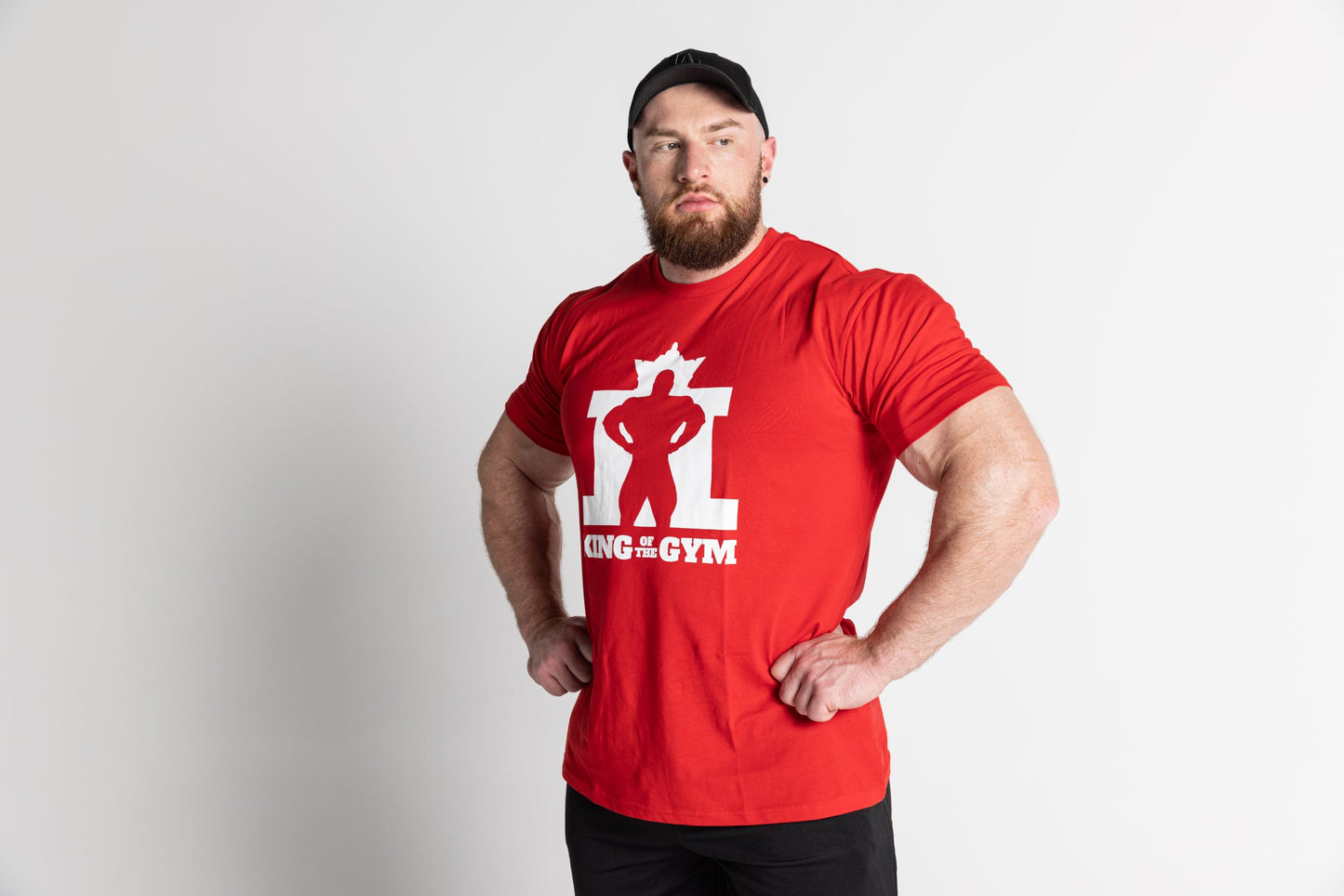 King Of The Gym -Tee Red - White Logo