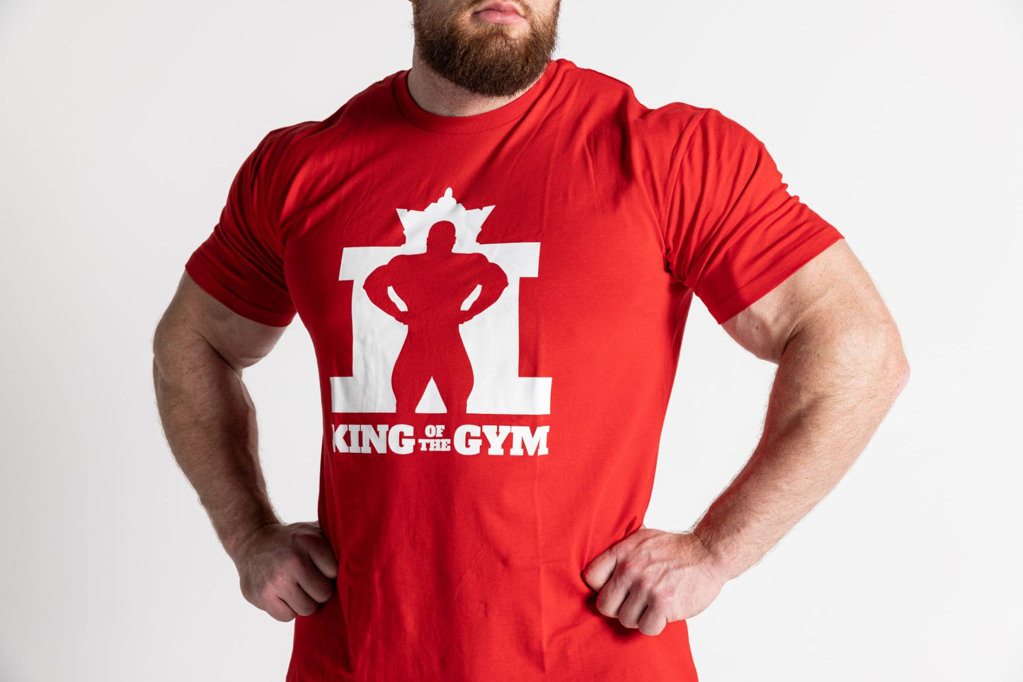 King Of The Gym -Tee Red - White Logo