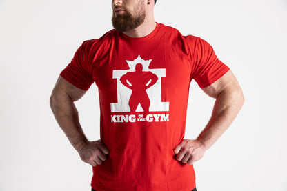 King Of The Gym -Tee Red - White Logo