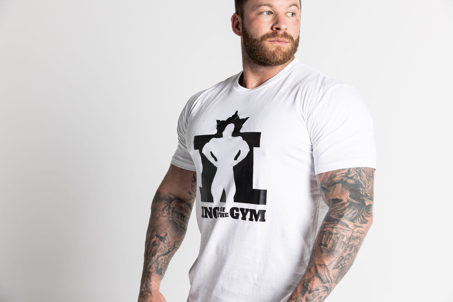 King Of The Gym - White Tee - Black Logo